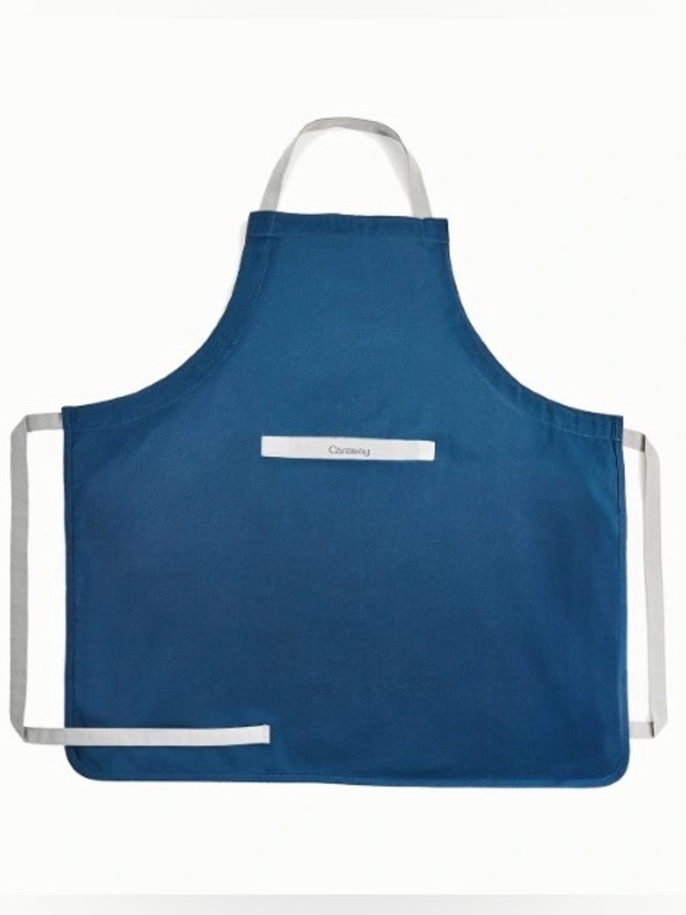 NEW Caraway Organic Cotton Apron Blue w Front Pocket